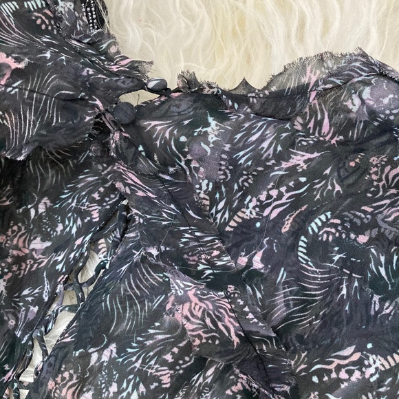 IRO. JEANS DARLING CUT-OUT RUFFLED MINI DRESS - Picture 10 of 11